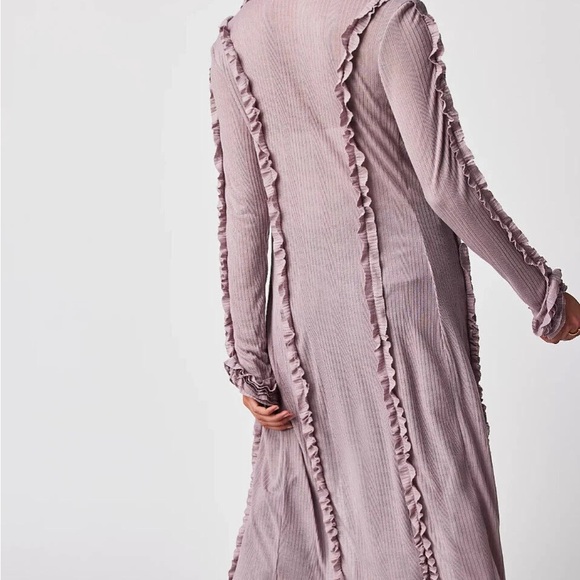 Free people get it girl lavender maxi top cardigan - Picture 3 of 9